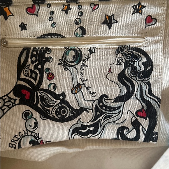 Brighton 50th Anniversary “Summer of Love” Tote Bag • Gigantic! EUC - Picture 8 of 9